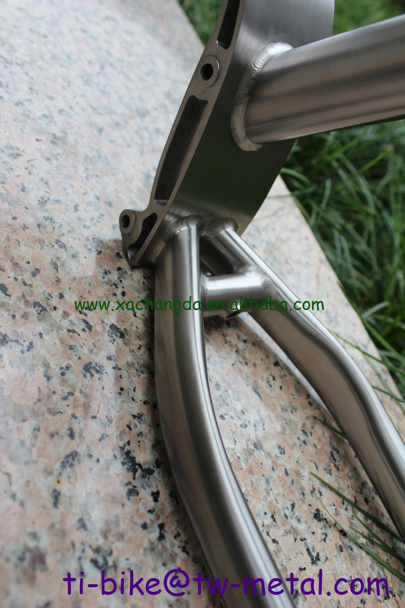 China Titanium Mtb Bike Frame with Pinion And Break Away Design