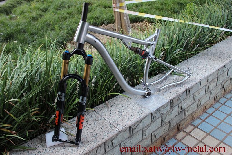 Ti suspension bike frame06