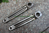 Titanium pinion bicycle cranks in storaged 170mm and 175mm length