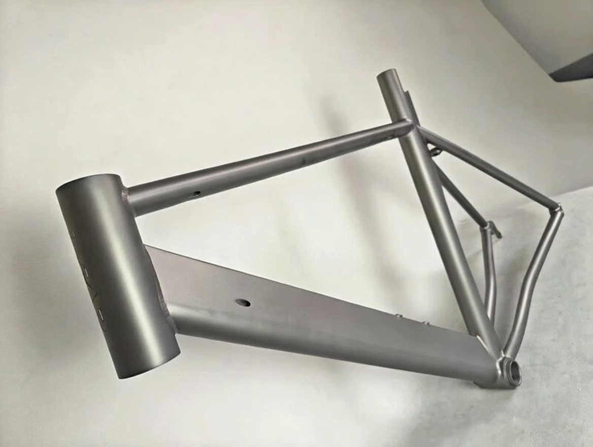 titanium TT bike frame water drop down tube
