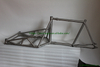 Bicycle Cargo Frame with Couplers And Sliding Dropouts with Heavy Load Rack