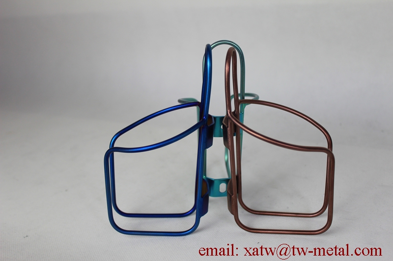 Anodized Titanium Water Bottle Cages